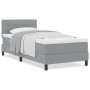 Cama de caja con colchón gris claro 80x200 cm tela. | Foro24.es | Tu tienda online para hogar, jardín y más Foro24.es