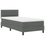 Cama con Sommier con Colchón Gris Oscuro 80x200 cm Tela von , Betten und Lattenroste - Ref: Foro24-3338567, Preis: 284,50 €, ...