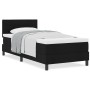 Cama con muelles de caja y colchón Negro 90x190 cm Tela by , Beds and slatted bases - Ref: Foro24-3338575, Price: 303,93 €, D...