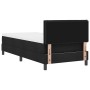 Cama con muelles de caja y colchón Negro 90x190 cm Tela by , Beds and slatted bases - Ref: Foro24-3338575, Price: 303,93 €, D...