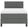 Cama Box Spring con colchón Gris Oscuro 90x200 cm Tela by , Beds and slatted bases - Ref: Foro24-3338581, Price: 294,90 €, Di...