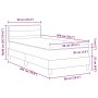 Cama Box Spring con colchón Gris Oscuro 90x200 cm Tela by , Beds and slatted bases - Ref: Foro24-3338581, Price: 294,90 €, Di...