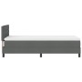 Cama Box Spring con Colchón Gris Oscuro 100x200 cm Tela | Foro24.es | Tu tienda online para hogar, jardín y más Foro24.es