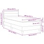 Cama Box Spring con Colchón Gris Oscuro 100x200 cm Tela | Foro24.es | Tu tienda online para hogar, jardín y más Foro24.es