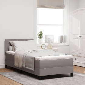 Cama con Base de Resortes con Colchón Taupe