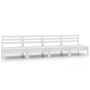 Garden furniture set 4 pieces solid white pine wood by vidaXL, Garden sets - Ref: Foro24-3082483, Price: 207,55 €, Discount: %