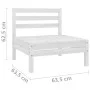 Garden furniture set 4 pieces solid white pine wood by vidaXL, Garden sets - Ref: Foro24-3082483, Price: 199,27 €, Discount: %