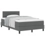Cama con somier con colchón gris oscuro 120x200 cm tela by , Beds and slatted bases - Ref: Foro24-3338602, Price: 422,41 €, D...