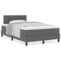 Cama con somier con colchón gris oscuro 120x200 cm tela by , Beds and slatted bases - Ref: Foro24-3338602, Price: 422,41 €, D...