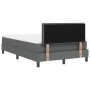 Cama con somier con colchón gris oscuro 120x200 cm tela by , Beds and slatted bases - Ref: Foro24-3338602, Price: 422,41 €, D...