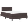 Cama con Somier con Colchón Marrón Oscuro 120x200 cm Tela by , Beds and slatted bases - Ref: Foro24-3338604, Price: 375,35 €,...