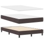 Cama con Somier con Colchón Marrón Oscuro 120x200 cm Tela by , Beds and slatted bases - Ref: Foro24-3338604, Price: 375,35 €,...