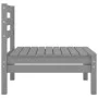 Gartenmöbel-Set 4-teilig aus massivem grauem Kiefernholz von vidaXL, Gartensets - Ref: Foro24-3082504, Preis: 222,36 €, Rabat...