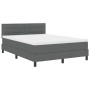 Cama con Base Gris Oscuro con Colchón 140x200 cm Tela von , Betten und Lattenroste - Ref: Foro24-3338616, Preis: 441,73 €, Ra...