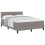 Cama con Base Tapizada con Colchón Taupe 140x200 cm Tela | Foro24.es | Tu tienda online para hogar, jardín y más Foro24.es