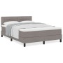 Cama con Base Tapizada con Colchón Taupe 140x200 cm Tela | Foro24.es | Tu tienda online para hogar, jardín y más Foro24.es