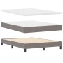 Cama con Base Tapizada con Colchón Taupe 140x200 cm Tela | Foro24.es | Tu tienda online para hogar, jardín y más Foro24.es