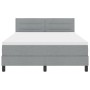 Cama con Somier con Colchón Gris Claro 160x200 cm Tela | Foro24.es | Tu tienda online para hogar, jardín y más Foro24.es