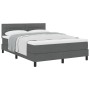 Cama con Base Muelles con Colchón Gris Oscuro 160x200 cm Tela by , Beds and slatted bases - Ref: Foro24-3338623, Price: 501,0...