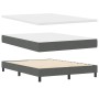 Cama con Base Muelles con Colchón Gris Oscuro 160x200 cm Tela by , Beds and slatted bases - Ref: Foro24-3338623, Price: 501,0...