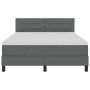 Cama con Base Muelles con Colchón Gris Oscuro 160x200 cm Tela by , Beds and slatted bases - Ref: Foro24-3338623, Price: 501,0...
