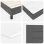 Cama con Base Muelles con Colchón Gris Oscuro 160x200 cm Tela by , Beds and slatted bases - Ref: Foro24-3338623, Price: 501,0...
