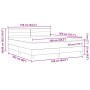 Cama con Base Muelles con Colchón Gris Oscuro 160x200 cm Tela by , Beds and slatted bases - Ref: Foro24-3338623, Price: 501,0...