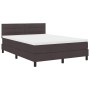 Cama con Somier con Colchón Marrón Oscuro 160x200 cm Tela | Foro24.es | Tu tienda online para hogar, jardín y más Foro24.es