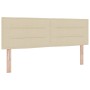 Cama Box Spring con colchón crema 160x200 cm tela by , Beds and slatted bases - Ref: Foro24-3338627, Price: 501,58 €, Discoun...