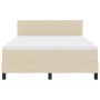 Cama Box Spring con colchón crema 160x200 cm tela by , Beds and slatted bases - Ref: Foro24-3338627, Price: 501,58 €, Discoun...