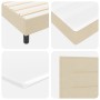 Cama Box Spring con colchón crema 160x200 cm tela by , Beds and slatted bases - Ref: Foro24-3338627, Price: 501,58 €, Discoun...