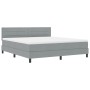 Cama con Somier y Colchón Gris Claro 180x200 cm Tela | Foro24.es | Tu tienda online para hogar, jardín y más Foro24.es