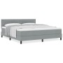 Cama con Somier y Colchón Gris Claro 180x200 cm Tela | Foro24.es | Tu tienda online para hogar, jardín y más Foro24.es