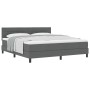 Cama con Box Spring y Colchón Gris Oscuro 180x200 cm Tela von , Betten und Lattenroste - Ref: Foro24-3338630, Preis: 598,55 €...