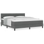 Cama con Box Spring y Colchón Gris Oscuro 180x200 cm Tela von , Betten und Lattenroste - Ref: Foro24-3338630, Preis: 598,55 €...