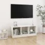 Solid white pine wood TV cabinet 104x33x41 cm by vidaXL, TV Furniture - Ref: Foro24-809961, Price: 44,25 €, Discount: %