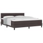 Cama Box Spring con colchón Marrón Oscuro 180x200 cm Tela | Foro24.es | Tu tienda online para hogar, jardín y más Foro24.es