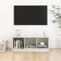 Massiver TV-Schrank aus weißem Kiefernholz, 104 x 33 x 41 cm von vidaXL, TV-Möbel - Ref: Foro24-809961, Preis: 44,70 €, Rabat...