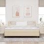 Cama Box Spring con Colchón Crema 180x200 cm Tela by , Beds and slatted bases - Ref: Foro24-3338634, Price: 550,16 €, Discoun...