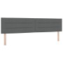 Cama Box Spring con colchón gris oscuro 200x200 cm Tela | Foro24.es | Tu tienda online para hogar, jardín y más Foro24.es