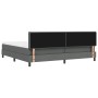 Cama Box Spring con colchón gris oscuro 200x200 cm Tela | Foro24.es | Tu tienda online para hogar, jardín y más Foro24.es