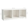 Massiver TV-Schrank aus weißem Kiefernholz, 104 x 33 x 41 cm von vidaXL, TV-Möbel - Ref: Foro24-809961, Preis: 44,70 €, Rabat...