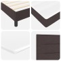 Cama Box Spring con colchón Marrón Oscuro 200x200 cm Tela de , Camas y somieres - Ref: Foro24-3338639, Precio: 595,09 €, Desc...