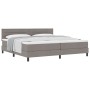 Cama con Base de Resortes con Colchón Taupe 200x200 cm Tela | Foro24.es | Tu tienda online para hogar, jardín y más Foro24.es