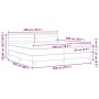 Cama Box Spring con colchón Marrón Oscuro 200x200 cm Tela de , Camas y somieres - Ref: Foro24-3338639, Precio: 595,09 €, Desc...