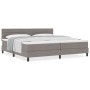 Cama con Base de Resortes con Colchón Taupe 200x200 cm Tela | Foro24.es | Tu tienda online para hogar, jardín y más Foro24.es