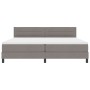 Cama con Base de Resortes con Colchón Taupe 200x200 cm Tela | Foro24.es | Tu tienda online para hogar, jardín y más Foro24.es