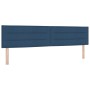 Cama con somier con colchón azul 200x200 cm tela by , Beds and slatted bases - Ref: Foro24-3338642, Price: 606,13 €, Discount: %