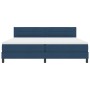 Cama con somier con colchón azul 200x200 cm tela by , Beds and slatted bases - Ref: Foro24-3338642, Price: 606,13 €, Discount: %