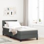 Cama Box Spring con Colchón Gris Oscuro 80x200 cm Tela | Foro24.es | Tu tienda online para hogar, jardín y más Foro24.es